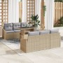 Juego de Sofá de Jardín Conjunto de 7 Beige y gris de , Sofás de exterior - Ref: Foro24-3357663, Precio: 587,83 €, Descuento: %