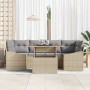 Juego de Sofás de Jardín Conjunto de 7 Beige y Gris de , Sofás de exterior - Ref: Foro24-3357673, Precio: 542,16 €, Descuento: %