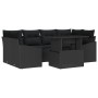 Juego de Sofá de Jardín Set de 7 Negro Ratán de , Sofás de exterior - Ref: Foro24-3357676, Precio: 553,76 €, Descuento: %