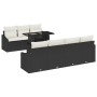 Set de Sofás de Jardín Set de 8 Beige, Negro de , Sofás de exterior - Ref: Foro24-3357680, Precio: 595,90 €, Descuento: %