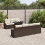 Conjunto de Sofá de Jardín Set de 8 Marrón Ratán de , Sofás de exterior - Ref: Foro24-3357681, Precio: 613,95 €, Descuento: %