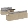 Conjunto de Sofás de Jardín Conjunto de 8 Beige Ratán de , Sofás de exterior - Ref: Foro24-3357683, Precio: 629,37 €, Descuen...