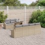 Conjunto de Sofás de Jardín Conjunto de 8 Beige Ratán de , Sofás de exterior - Ref: Foro24-3357683, Precio: 629,37 €, Descuen...
