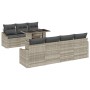 Conjunto de Sofá de Jardín Set de 8 Ratán Natural Ratán Sintético de , Sofás de exterior - Ref: Foro24-3357685, Precio: 671,8...