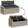 Conjunto de Sofá de Jardín Set de 8 Ratán Natural Ratán Sintético de , Sofás de exterior - Ref: Foro24-3357685, Precio: 671,8...