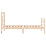 Estructura de cama con cabecero madera maciza 90x200 cm de vidaXL, Camas y somieres - Ref: Foro24-3194946, Precio: 89,81 €, D...