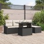 Conjunto de Sofás de Jardín Conjunto de 6 Negro Ratán de , Sofás de exterior - Ref: Foro24-3357720, Precio: 425,65 €, Descuen...