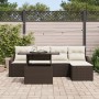 Conjunto de Sofás de Jardín 6 Piezas Marrón Poliratán de , Sofás de exterior - Ref: Foro24-3357721, Precio: 438,55 €, Descuen...