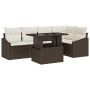 Conjunto de Sofás de Jardín 6 piezas Marrón, Ratán de , Sofás de exterior - Ref: Foro24-3357741, Precio: 486,15 €, Descuento: %