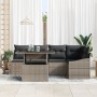 Conjunto de Sofá de Jardín de 6 Piezas con Cojines, Gris Poliratán de , Sofás de exterior - Ref: Foro24-3357742, Precio: 457,...
