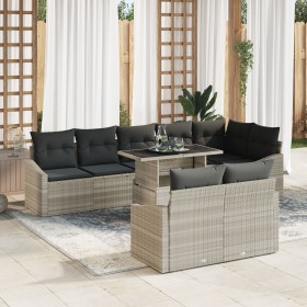 Juego de Sofás de Jardín Set de 9 Gris Polirrattan de , Sofás de exterior - Ref: Foro24-3357765, Precio: 762,08 €, Descuento: %