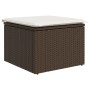 Juego de sofá de jardín Conjunto de 7 Crema y marrón oscuro de , Sofás de exterior - Ref: Foro24-3357771, Precio: 538,07 €, D...