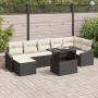 Conjunto de Sofás de Jardín Juego de 8 Beige, Negro de , Sofás de exterior - Ref: Foro24-3357780, Precio: 538,04 €, Descuento: %