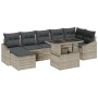 Conjunto de Sofá de Jardín Conjunto de 8 Gris Ratán de , Sofás de exterior - Ref: Foro24-3357785, Precio: 627,70 €, Descuento: %