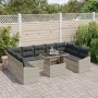Conjunto de sofá de jardín Set de 10 Beige, gris oscuro de , Sofás de exterior - Ref: Foro24-3357805, Precio: 749,56 €, Descu...