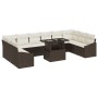 Juego de Sofá de Jardín Conjunto de 11 Beige Ratán de , Sofás de exterior - Ref: Foro24-3357811, Precio: 796,07 €, Descuento: %