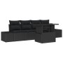 Set de sofá de jardín 5 piezas Negro Ratán Sofá exterior de , Sofás de exterior - Ref: Foro24-3357826, Precio: 417,37 €, Desc...