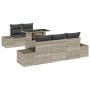 Juego de Sofá de Jardín Juego de 6 Beige Ratán y Poliéster de , Sofás de exterior - Ref: Foro24-3357835, Precio: 588,45 €, De...