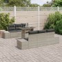 Conjunto de Sofá de Jardín Set de 7 Beige Ratán PE Mesa Exterior de , Sofás de exterior - Ref: Foro24-3357845, Precio: 646,45...