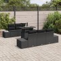 Juego de Sofá de Jardín de 7 Piezas con Cojines de Poliratán Negro de , Sofás de exterior - Ref: Foro24-3357846, Precio: 621,...