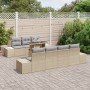 Juego de Sofá de Jardín Conjunto de 8 Beige Ratán de , Sofás de exterior - Ref: Foro24-3357863, Precio: 678,85 €, Descuento: %