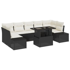 Juego de Sofás de Jardín 8 Piezas Negro Ratán de , Sofás de exterior - Ref: Foro24-3357870, Precio: 584,44 €, Descuento: %
