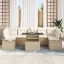 Juego de Sofá de Jardín Set de 8 Beige Rattan Polimérico de , Sofás de exterior - Ref: Foro24-3357874, Precio: 623,10 €, Desc...