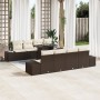 Conjunto de Sofá de Jardín 7 Piezas Marrón Ratán Sintético de , Sofás de exterior - Ref: Foro24-3357881, Precio: 557,08 €, De...