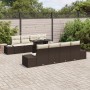 Conjunto de Sofá de Jardín 7 Piezas Marrón Ratán Sintético de , Sofás de exterior - Ref: Foro24-3357881, Precio: 557,08 €, De...