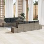Juego de sofá de jardín Conjunto de 7 Gris Ratán, Metal de , Sofás de exterior - Ref: Foro24-3357882, Precio: 707,08 €, Descu...