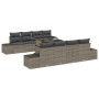 Juego de sofá de jardín Conjunto de 7 Gris Ratán, Metal de , Sofás de exterior - Ref: Foro24-3357882, Precio: 707,08 €, Descu...