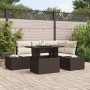 Conjunto de Sofás de Jardín Set de 5 Marrón Rattan de , Sofás de exterior - Ref: Foro24-3357911, Precio: 445,20 €, Descuento:...