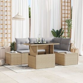 Conjunto de Sofá de Jardín Conjunto de 5 Beige, Gris de , Sofás de exterior - Ref: Foro24-3357913, Precio: 451,73 €, Descuent...
