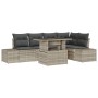 Juego de sofá para jardín 6 piezas Beige, Gris de , Sofás de exterior - Ref: Foro24-3357925, Precio: 518,73 €, Descuento: -5%%