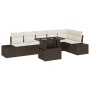 Conjunto de sofá de jardín Set de 7 Marrón Ratán de , Sofás de exterior - Ref: Foro24-3357931, Precio: 556,79 €, Descuento: -5%%