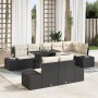 Juego de Sofá de Jardín Conjunto de 9 Marco Negro con cojines crema de , Sofás de exterior - Ref: Foro24-3357940, Precio: 706...