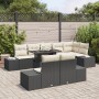 Juego de Sofá de Jardín Conjunto de 9 Marco Negro con cojines crema de , Sofás de exterior - Ref: Foro24-3357940, Precio: 706...