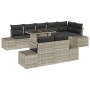 Set de Sofa de Jardín Juego de 9 Beige, Negro de , Sofás de exterior - Ref: Foro24-3357945, Precio: 812,25 €, Descuento: -5%%