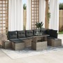 Set de Sofá de Jardín Set de 8 Gris Poliratán de , Sofás de exterior - Ref: Foro24-3357962, Precio: 571,85 €, Descuento: %