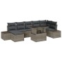 Set de Sofá de Jardín Set de 8 Gris Poliratán de , Sofás de exterior - Ref: Foro24-3357962, Precio: 571,85 €, Descuento: %