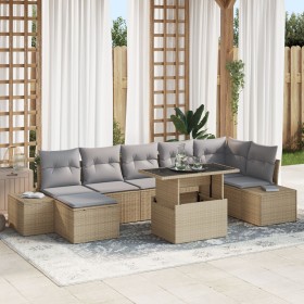 Conjunto de Sofá de Jardín Set de 8 Beige, Gris de , Sofás de exterior - Ref: Foro24-3357963, Precio: 603,72 €, Descuento: %