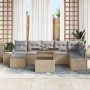 Conjunto de Sofá de Jardín Set de 8 Beige, Gris de , Sofás de exterior - Ref: Foro24-3357963, Precio: 603,72 €, Descuento: %