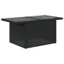 Juego de Sofá de Jardín Set de 8 Negro Ratan Poly, Vidrio de , Sofás de exterior - Ref: Foro24-3357966, Precio: 587,64 €, Des...