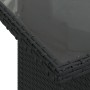 Juego de Sofá de Jardín Set de 8 Negro Ratan Poly, Vidrio de , Sofás de exterior - Ref: Foro24-3357966, Precio: 587,64 €, Des...