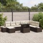 Conjunto de Sofá de Jardín Juego de 9 Beige y Marrón de , Sofás de exterior - Ref: Foro24-3357971, Precio: 639,80 €, Descuent...