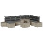 Juego de Sofá de Jardín Set de 9 Beige Ratán de Polietileno de , Sofás de exterior - Ref: Foro24-3357975, Precio: 708,06 €, D...