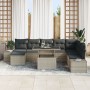 Juego de Sofá de Jardín Set de 9 Beige Ratán de Polietileno de , Sofás de exterior - Ref: Foro24-3357975, Precio: 708,06 €, D...