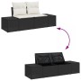 Conjunto de Sofá de Jardín Conjunto de 10 Negro, Crema de , Sofás de exterior - Ref: Foro24-3357980, Precio: 687,62 €, Descue...