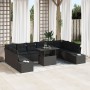 Juego de Sofás de Jardín Conjunto de 11 Negro Ratán de , Sofás de exterior - Ref: Foro24-3357996, Precio: 810,06 €, Descuento: %