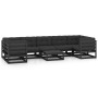 Set de muebles de jardín 8 pzas con cojines madera pino negro de vidaXL, Conjuntos de jardín - Ref: Foro24-3077313, Precio: 9...